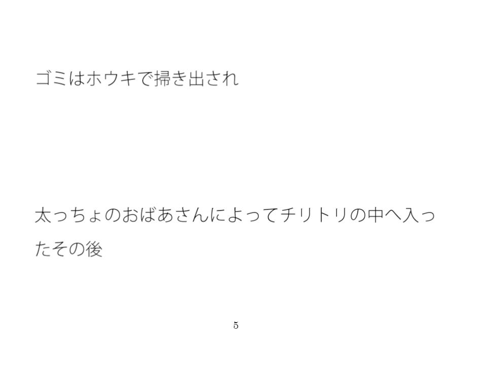 【新着同人誌】ゴミはホウキで掃き出され太っちょのおばあさんにのトップ画像