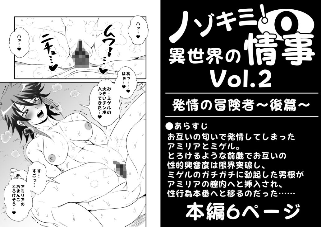 【新着同人誌】ノゾキミ！異世界の情事Vol.2【発情の冒険者〜後篇〜】のトップ画像