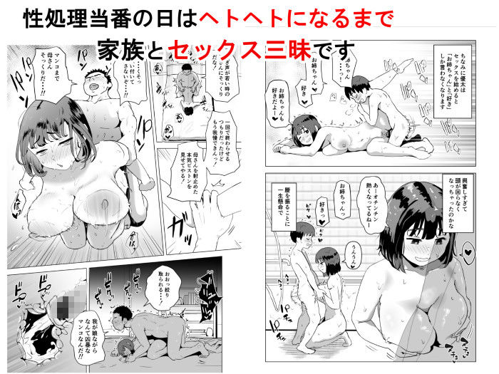 【新着同人誌】ウチでは家族セックスは常識らしいのトップ画像
