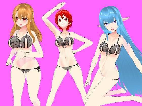 【新着同人ゲーム】Gee-kun-soft character 下着02のトップ画像