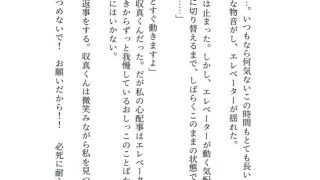 【新着同人誌】エレベーターでおもらしするお姉さんのトップ画像