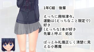 【新着同人ゲーム】清楚でえっちな後輩のトップ画像