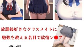 【新着同人誌】放課後好きなクラスメイトに勉強を教える名目で欲情レ●プ 他一編のトップ画像