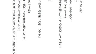 【新着同人誌】【お気軽小説】一人旅が趣味な俺は旅先で美女と一夜限りのエッチをした。もう会…のトップ画像