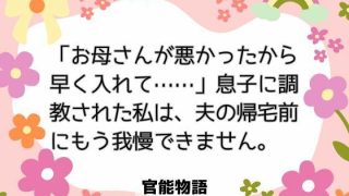 【新着同人誌】「お母さんが悪かったから早く入れて……」息子に調教された私は、夫の帰宅前に…のトップ画像