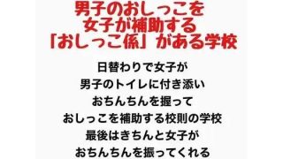 【新着同人誌】男子のお〇っこを女子が補助する「お〇っこ係」がある学校のトップ画像