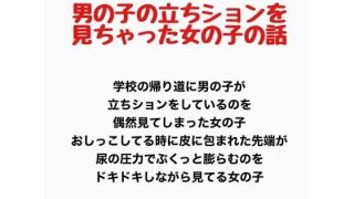 【新着同人誌】男の子の立ちションを見ちゃった女の子の話のトップ画像