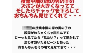 【新着同人誌】授業中、隣の席の男の子のズボンが大きくなってて、そしたらチャックを下ろして…のトップ画像