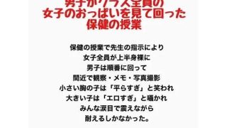 【新着同人誌】男子がクラス全員の女子のおっぱいを見て回った保健の授業のトップ画像